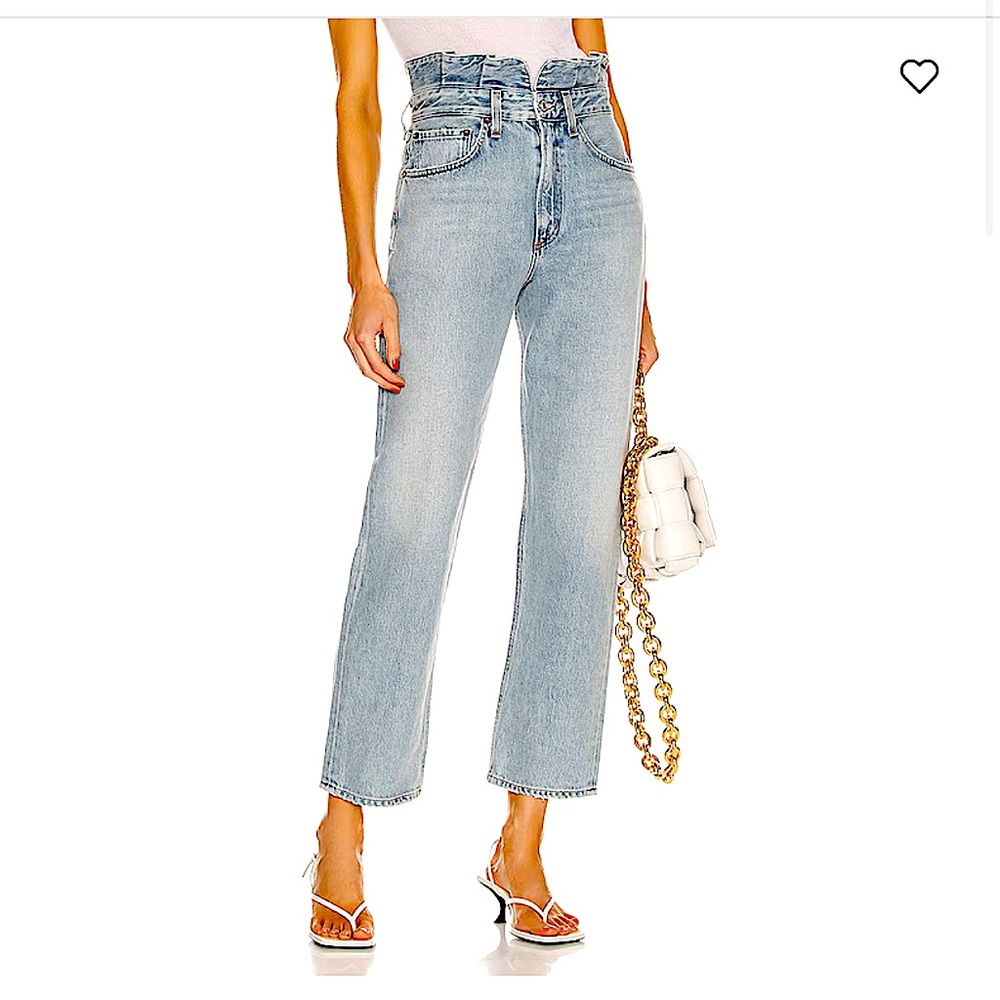 AGOLDE Lettuce Waistband Reworked High Rise Fitted 90s